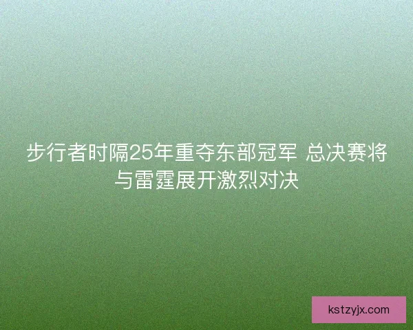 步行者时隔25年重夺东部冠军 总决赛将与雷霆展开激烈对决